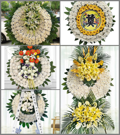 上海崇明区城桥镇湾南村花圈速递